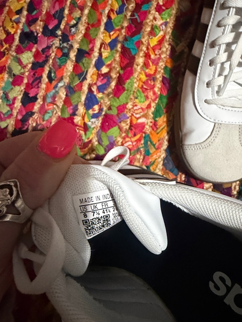 adidas White Sneakers with Black Three-Stripes - Picture 4 of 4